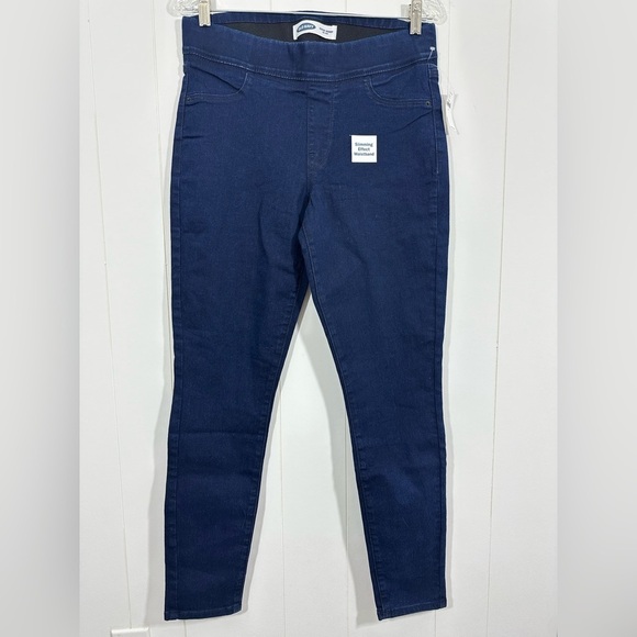 Old Navy Pants - NWT Old Navy Super Skinny Denim Jeans Mid Rise size 8 Dark Wash Jeggings